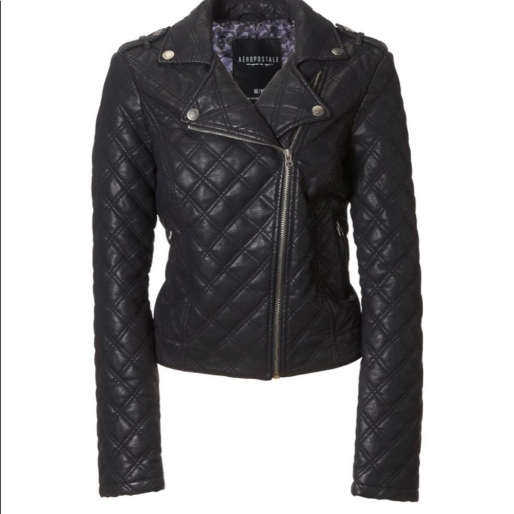 Aeropostale  faux leather jacket price negotiable